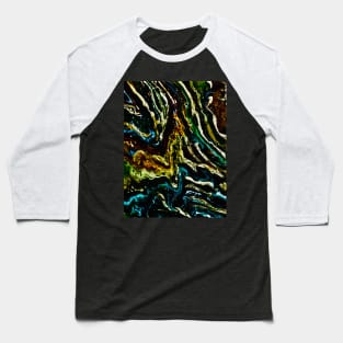 Abstract pouring art Baseball T-Shirt